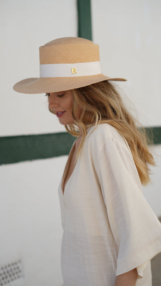 Sombrero Panamá Ala Media Camel ATENA - Raceu Hats