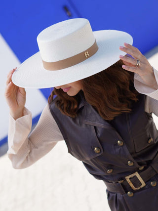 Sombrero Panamá Blanco Ala Ancha SEVILLA - Raceu Hats