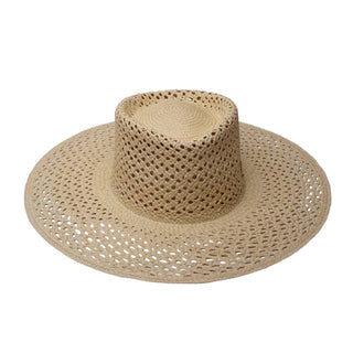 Sombrero Panamá Fedora Calado Hombre Natural RIMINI - Raceu Hats