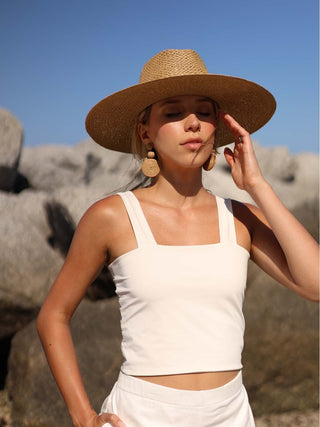 Sombrero Panamá Fedora Color Camel PALERMO - Raceu Hats