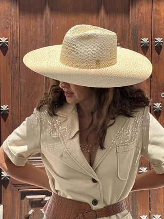 Sombrero Panamá Fedora Color Natural PALERMO - Raceu Hats