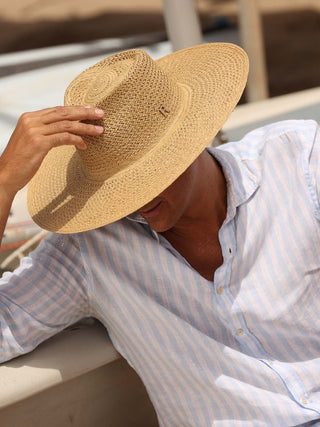 Sombrero Panamá Fedora Hombre Color Oliva PALERMO - Raceu Hats