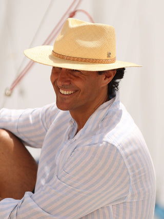 Sombrero Panamá Hombre Ala Media BELVEDERE - Raceu Hats