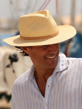 Sombrero Panamá Hombre Ala Media BELVEDERE - Raceu Hats