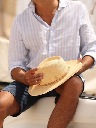 Sombrero Panamá Hombre Ala Media BELVEDERE - Raceu Hats