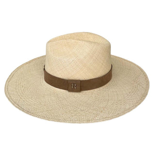 Sombrero Panamá Mujer color Natural con Cinta de Piel SOHO - Raceu Hats